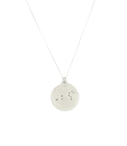 Zodiac Constellation Pendant - Rhodium