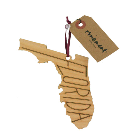 State Cutout Ornament